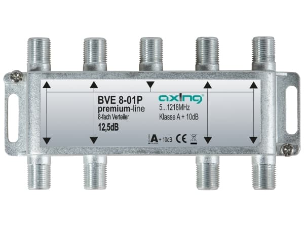 Axing BVE 8-01P, Kabelkniv, 5 - 1218 MHz, Metallisk, Hankoppling, A+, 10 styck
