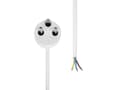 Miniatyrbilde 2 av 3: MicroConnect - Strømkabel - type K (hann) til uisolert tråd - 250 V - 13 A - 7 m - hvit - Danmark
