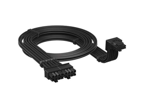 CORSAIR Type 4 (Style B) - Strømkabel - 16-stifts PCI-strøm (hann) nedvinklet til 8-pins PCIe-strøm (hann) - 65 cm - svart