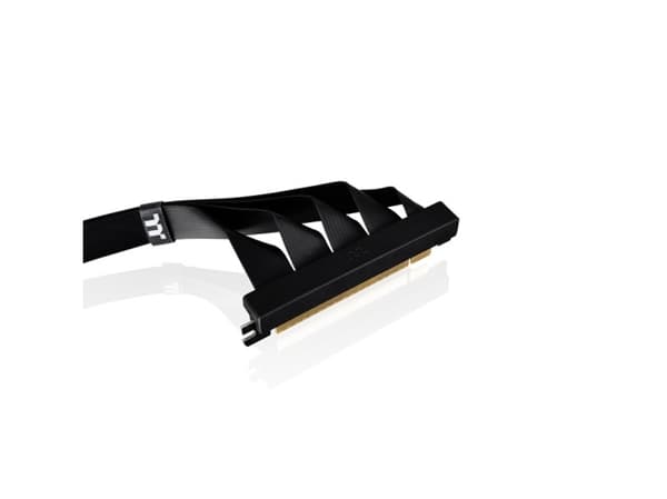 PCI-E 4.0 Dual 90° Riser-kabel (svart, 40 cm)