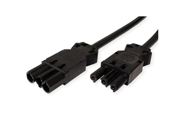 Bachmann Förlängningskabel BACHMANN GST18-3 hane/hane, svart, 4 m