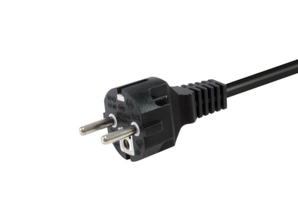 Equip Netzkabel Anschl. C18 -> Schukon. 1.80m 180°gew. sw