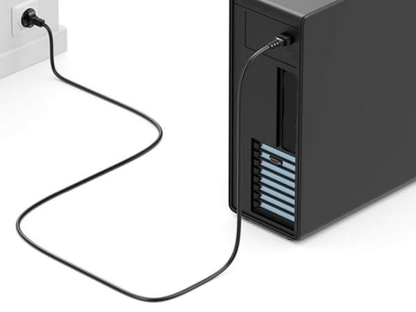 Equip Netzkabel Anschl. C18 -> Schukon. 1.80m 180°gew. sw