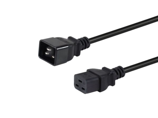 Equip Netzkabel Anschl. C20 -> C19 1.80m schwarz