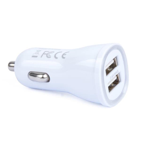 INF Billader 5V / 2.4A Dual USB med LED