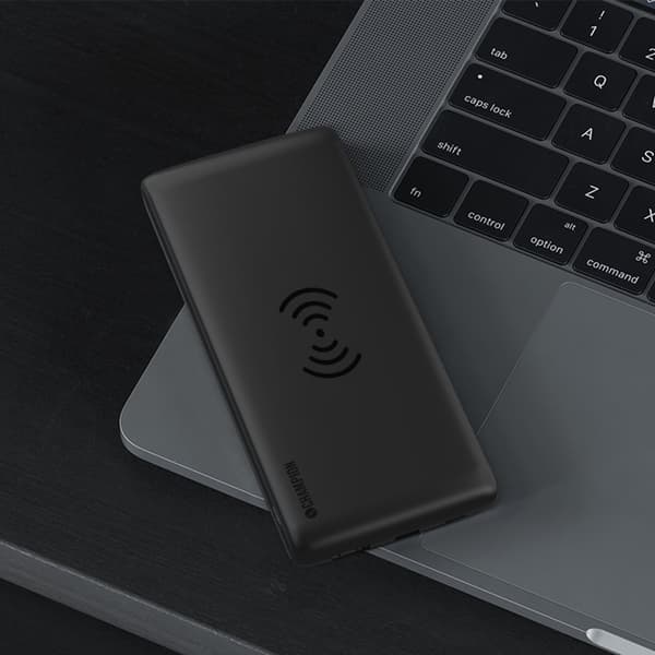 Power Bank 10000 mAh 12W + trådløs lading