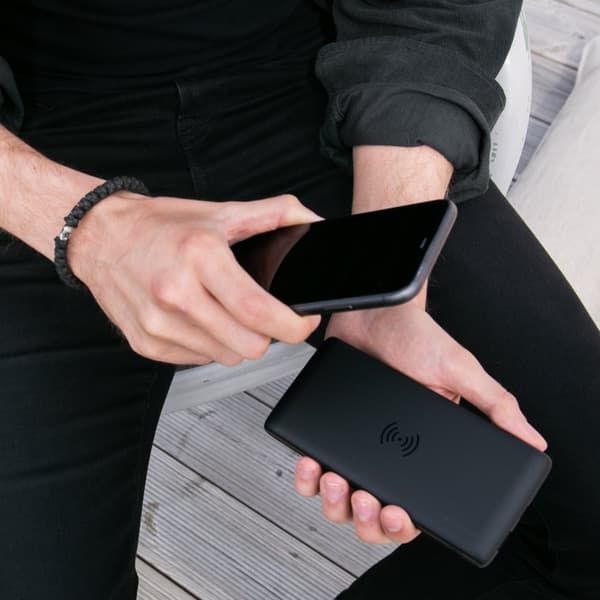 Power Bank 10000 mAh 12W + trådløs lading