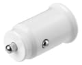 Miniatyrbilde 2 av 4: USB car charger, 2x USB-A, 2.4 A, total 12 W, white