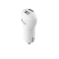 Miniatyrbilde 3 av 5: GEAR Lader 12-24V 2xUSB 2,4A Hvit MicroUSB Kabel Rund 1m