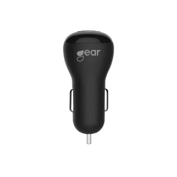 GEAR Lader 12/24V 1xUSB 1A Sort Sort
