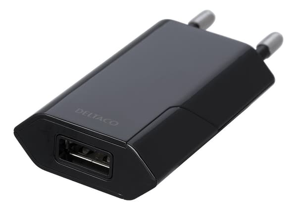 USB wall charger 100 – 240 V 1x USBA 1 A 5 W retail black
