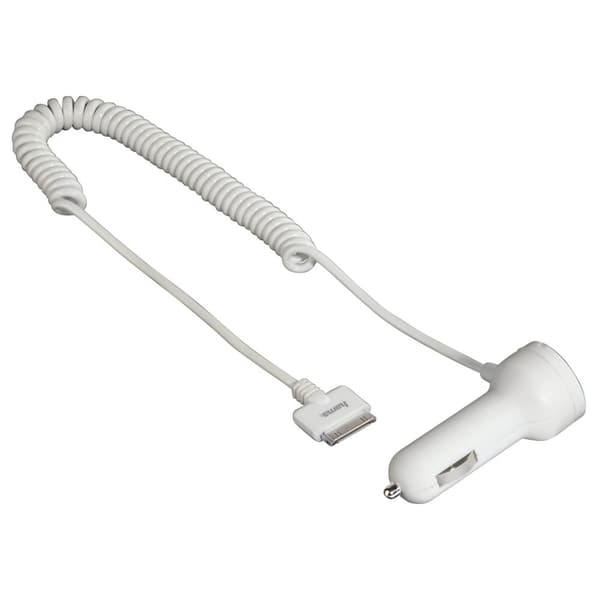 HAMA iPhone4 lader 12V Hvit MFI Hvit