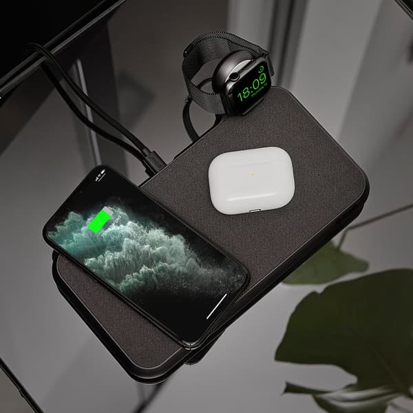 ZENS Apple Watch Laddare Trådlös USB-A Stick Aluminium Svart (MFI-module)