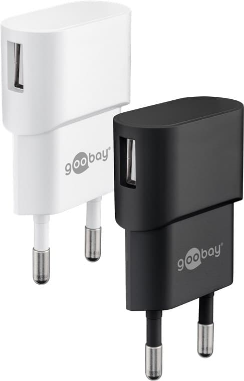 USB-A-laddare (5 W) svart