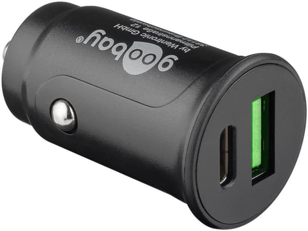 Dobbel-USB automatisk hurtiglader USB-C™ PD (strømforsyning) (30 W)