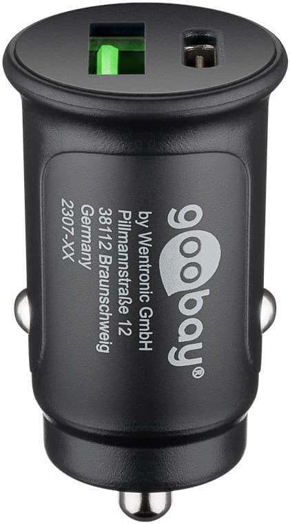 Dobbel-USB automatisk hurtiglader USB-C™ PD (strømforsyning) (30 W)