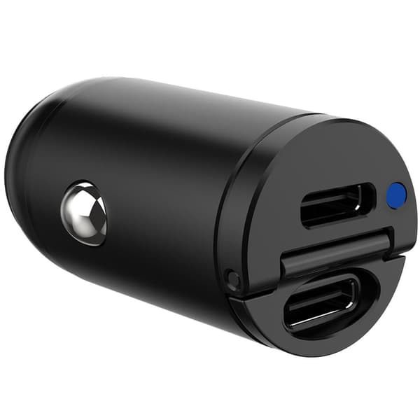 Celly Billaddare Mini 2xUSB-C PD 30W Svart