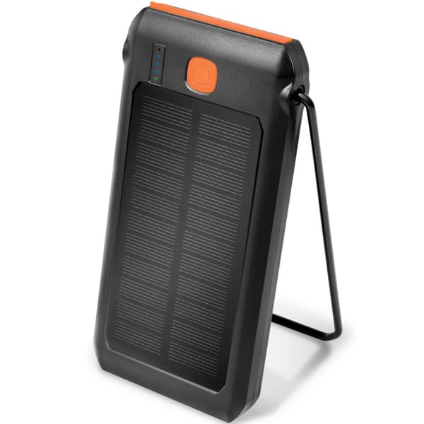 Solcells-Powerbank 10.000mAh PD 18W Svart
