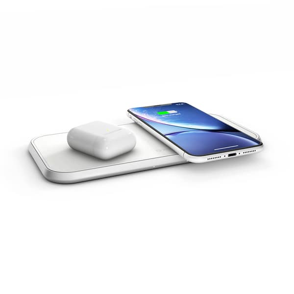 Dubbelladdare Aluminium 30W PD Vit
