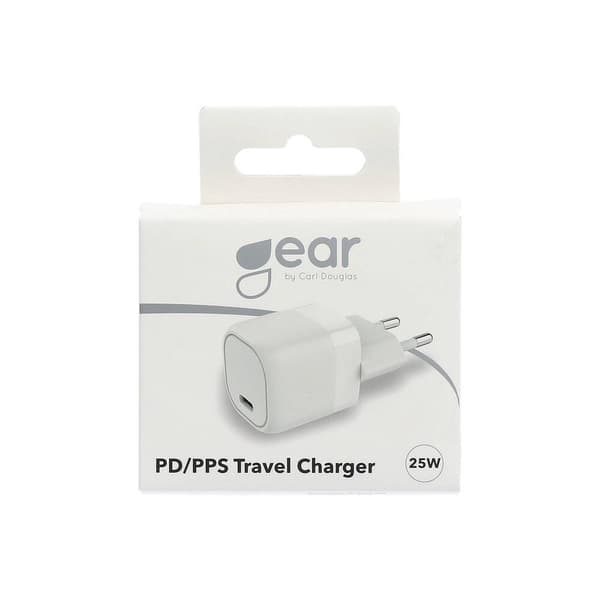 Lader 220V 1xUSB-C PD/PPS 25W Hvid