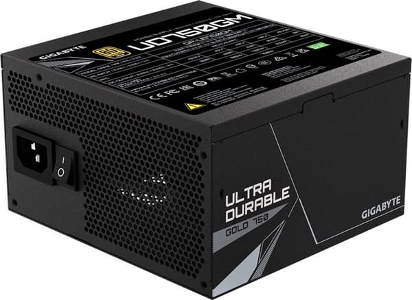 Gigabyte GP-UD750GM strømforsyningsenhed 750 W 20+4 pin ATX ATX Sort