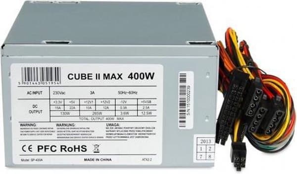 iBox CUBE II strømforsyningsenhed 400 W ATX Sølv Sølv