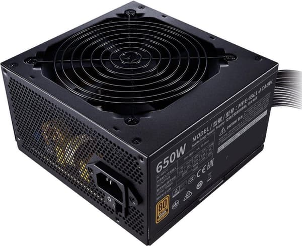 Cooler Master MWE 650 Bronze 230V V2 strømforsyning 650 W 24-bens ATX ATX Sort