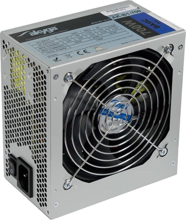 Akyga AK-B1-700 strømforsyning 700 W 20+4-pin ATX ATX Grå