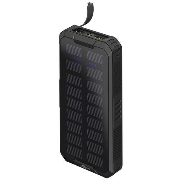 Goobay powerbank på 20,000 mAh med solpanel