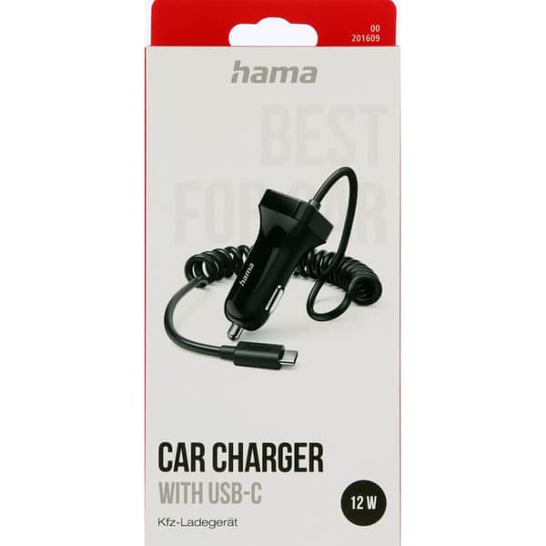 Billader USB-C 12W Svart