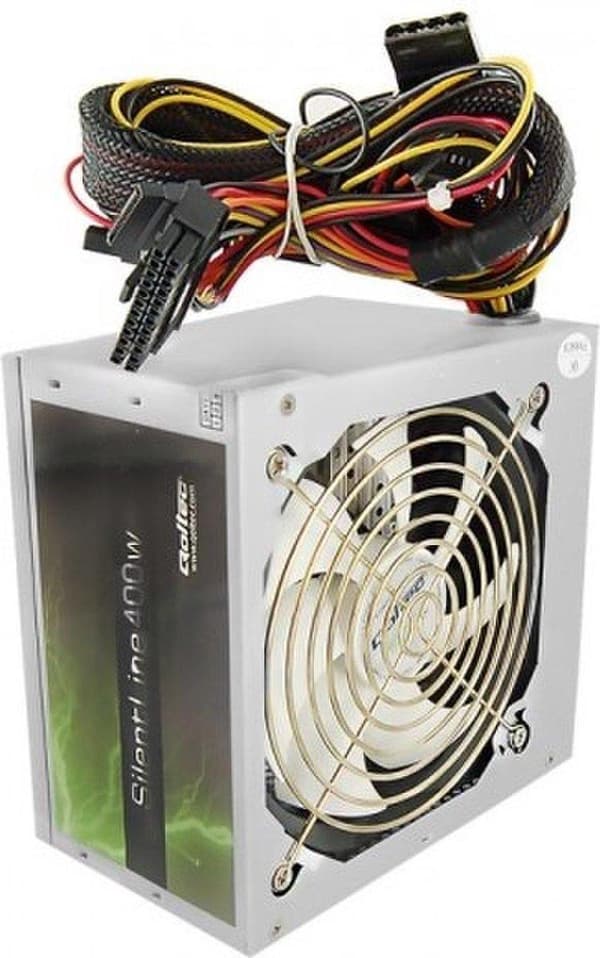 Qoltec ATX strømforsyning SilentLine 425W Grå