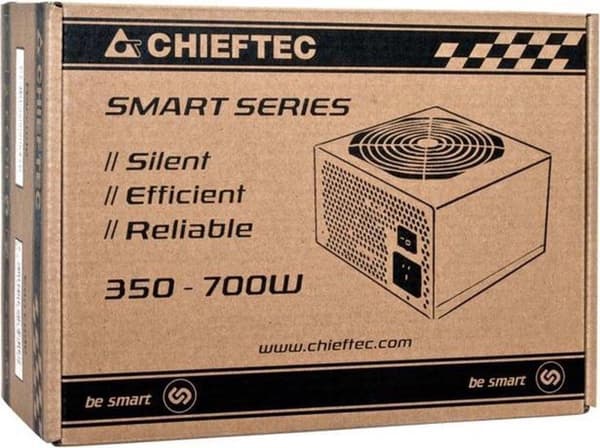 Chieftec Smart GPS-500A8 strømforsyning 500 W 20+4-pin ATX ATX Sort