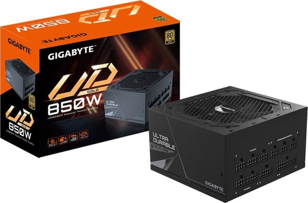 Gigabyte UD850GM strømforsyningsenhed 850 W 20+4 pin ATX ATX Sort
