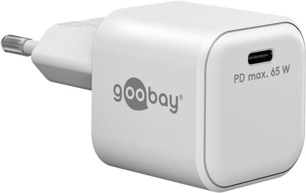 USB-C™ PD GaN -pikalaturi Nano (65 W) valkoinen