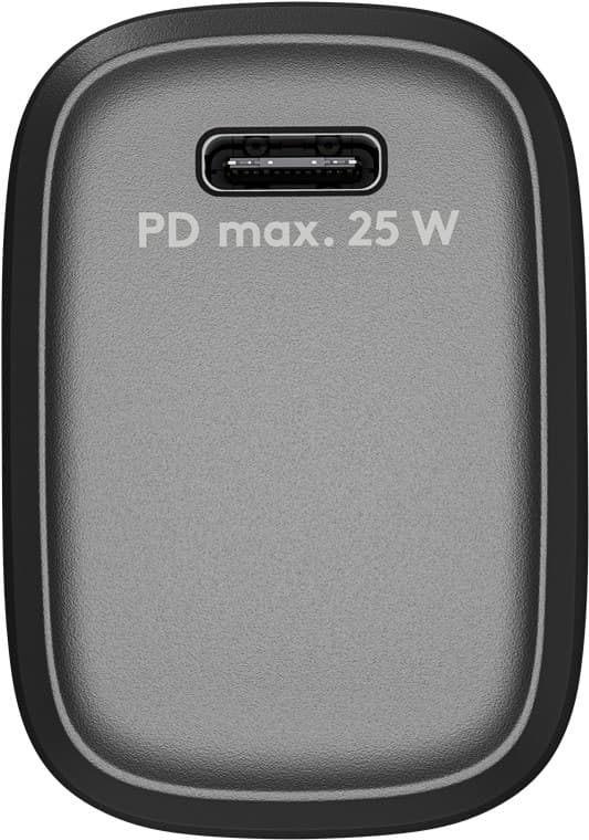 USB-C™ PD GaN -pikalaturi (25 W) musta