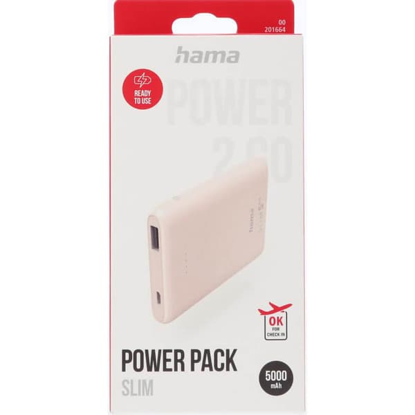 Powerbank Slim 5000mAh Lyserosa