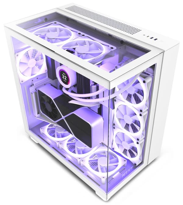 Case|NZXT|H9 Elite|MidiTower|Case product features Transparent panel|Not included|ATX|MicroATX|MiniITX|Colour White|CM-H91EW-01