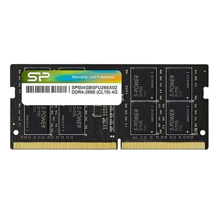 Memory Silicon Power 4GB SODIMM DDR4 PC4-21333 2666MHz CL19 SP004GBSFU266X02