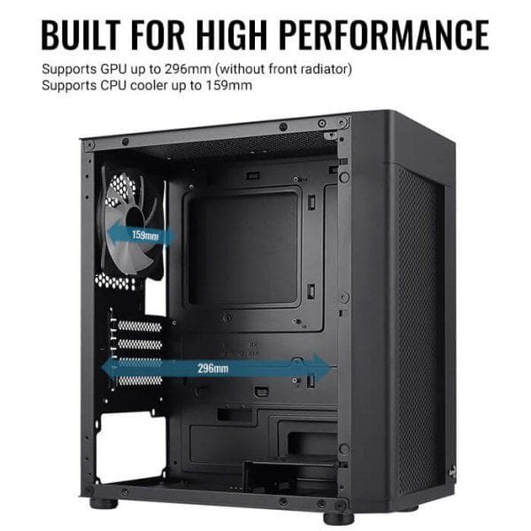Obudowa Hexform TG FRGB USB 3.0 Mini Tower czarna