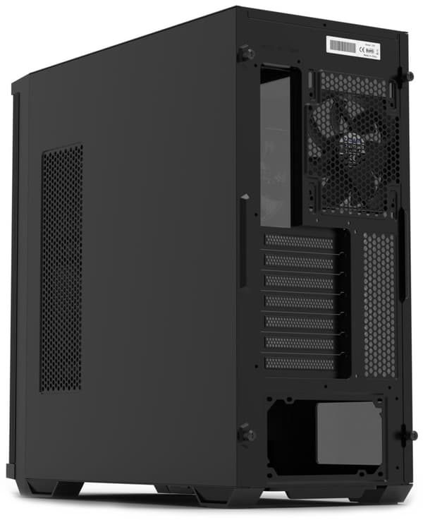 Case Zalman Z10 Mesh Mid-Tower, Tempered Glass, Black