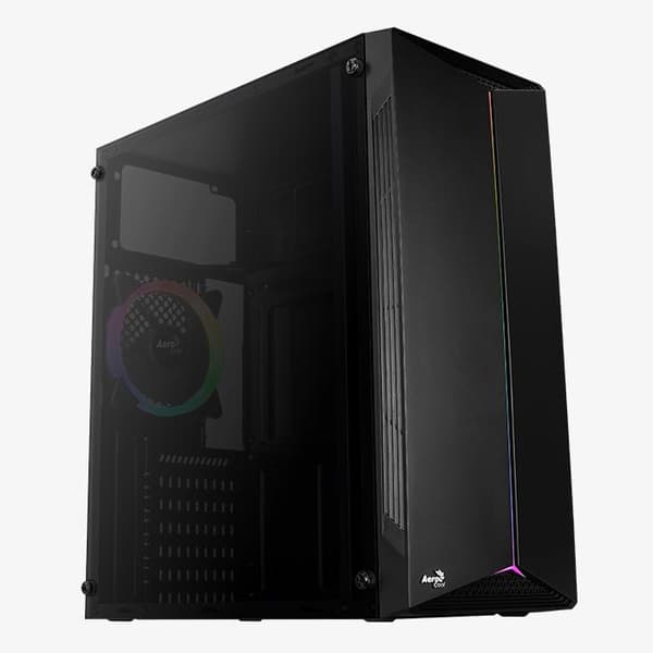 Aerocool Split Midi Tower Black musta