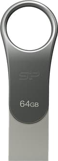 Miniatyrbillede 1 af 3: Silicon Power Mobile C80 USB flash drive 64 GB USB Type-A / USB Type-C 3.0 (3.1 Gen 1) Titanium