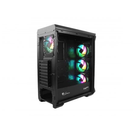 GENESIS Irid 505 ARGB Midi Tower Black, Transparent