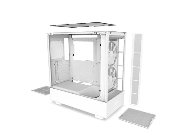 NZXT H5 Elite RGB Midi-Tower - white