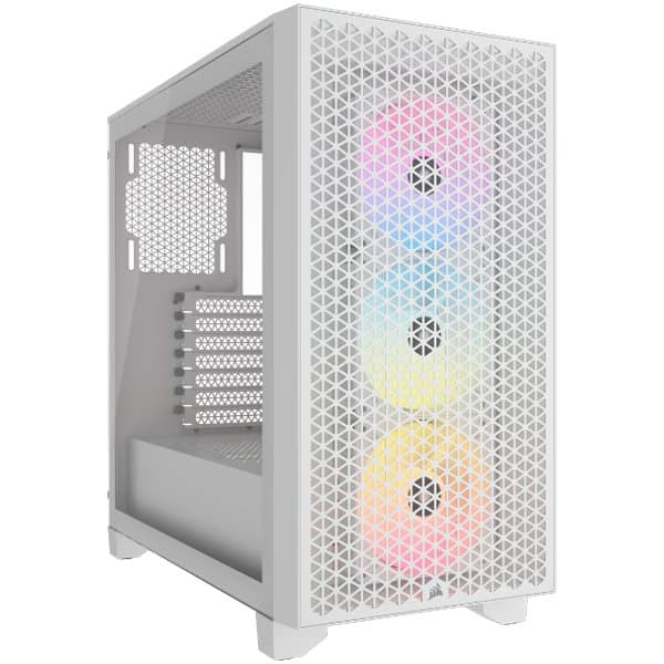 CARCASE Corsair CR 3000D RGB ATX WH "CC-9011256-WW" (timbru verde 0.24 lei)