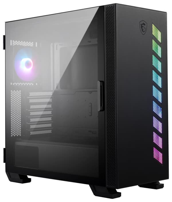 MSI skříň MAG VAMPIRIC 300R/ bez zdroje/ levé temp. sklo/ 1x 120mm ARGB fan/1x USB3.1 Type-C/2x USB3.0/ černá Sort