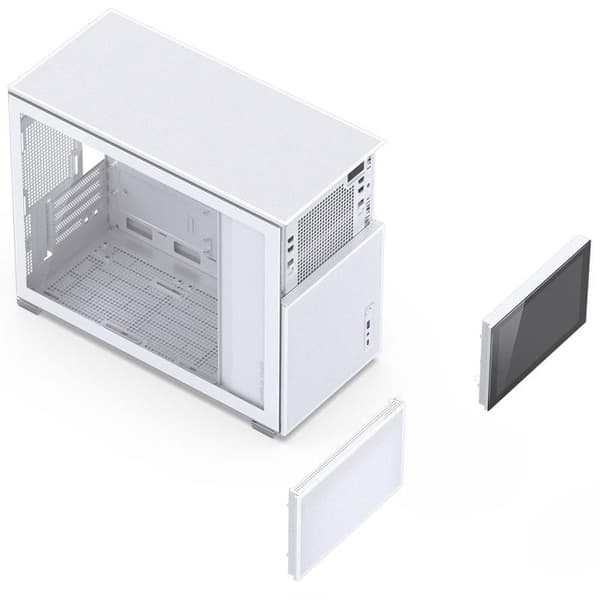 Jonsbo D31 MESH Screen Micro-ATX Case, Tempered Glass - white