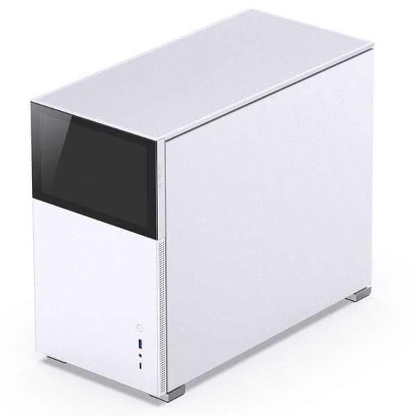 Jonsbo D31 Screen Micro-ATX Case, Tempered Glass - white