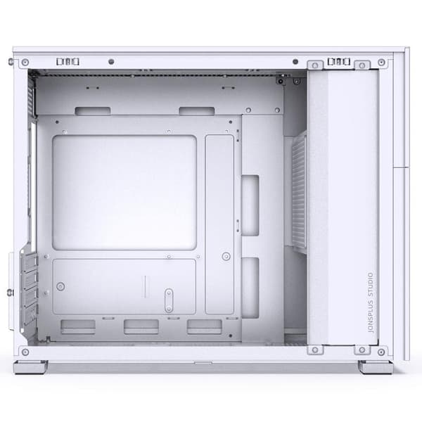 Jonsbo D31 Screen Micro-ATX Case, Tempered Glass - white