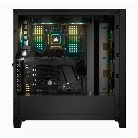 Corsair | Tempered Glass Mid-Tower ATX Case | iCUE 4000X RGB | Side window | Black | Mid-Tower | Power supply included No | ATX